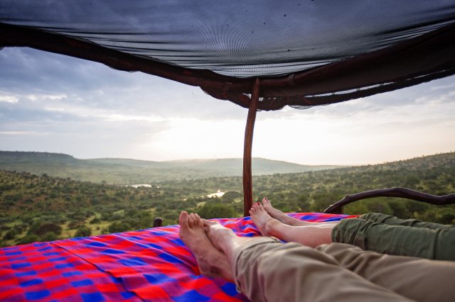 A view from one of the Loisaba Star Beds